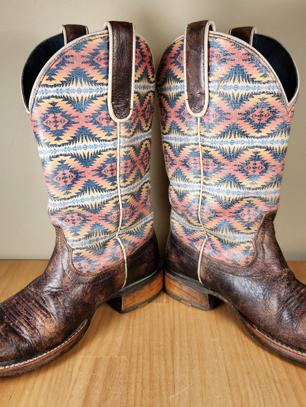 ARIAT PENDLETON Circuit Savanna Cowboy Boot 6.5 B Western Aztec Leather Shoe - Picture 5 of 12